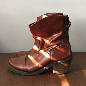 NOT FOR SALE - Red/Brown Steve Madden Heeled Boots